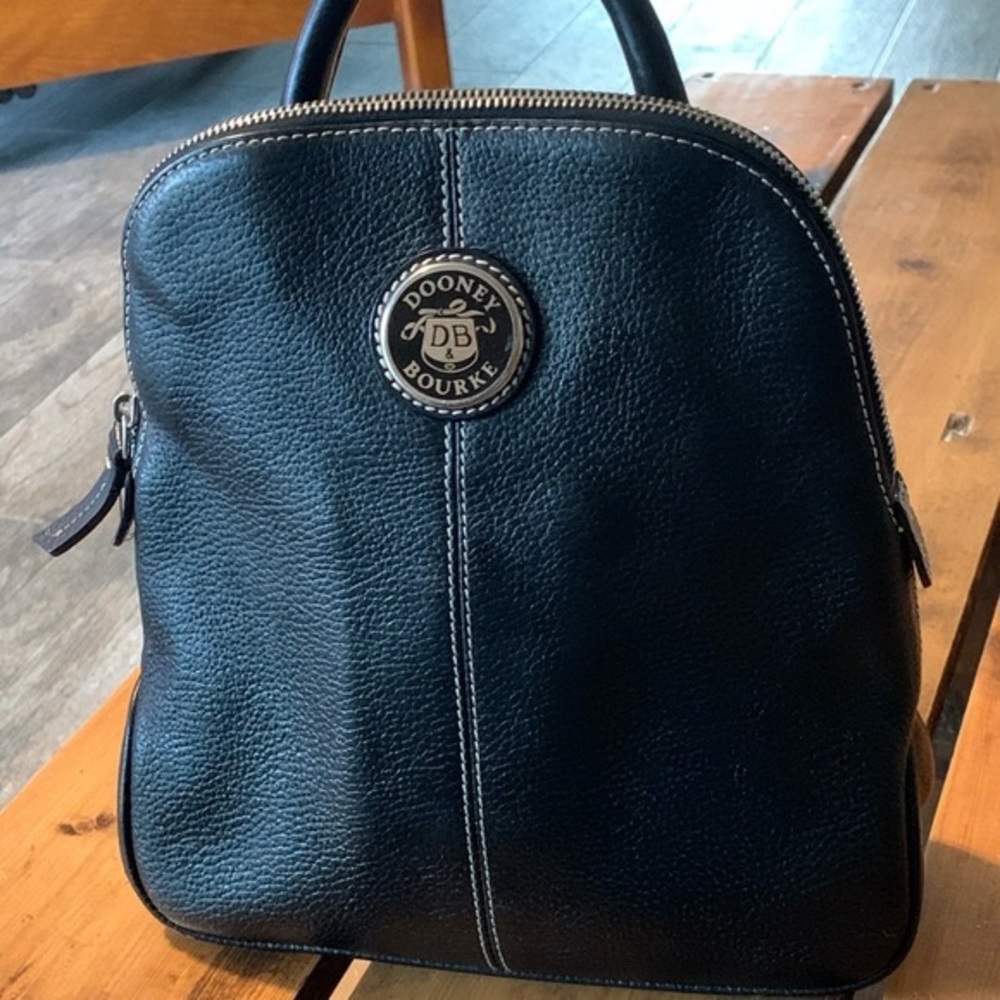 Dooney & Bourke Black Leather Backpack